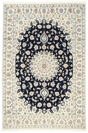 Nain Fine 9La Teppich Orientalischer Beige/Dunkelblau (Wolle, Persien)