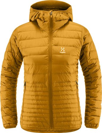 Haglöfs Micro Nordic Down Hood Women Women middle-layer down jackets Yellow S