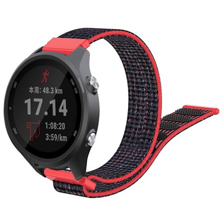 Garmin Forerunner 245/645 punainen nylonranneke