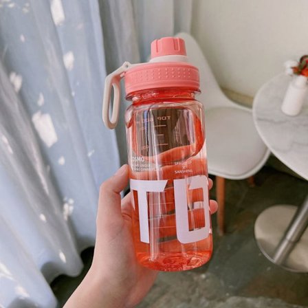 Sportsvannflaske Drikkeflaske ROSA 1000ML 1000ML