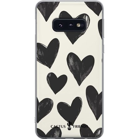 Kompatibelt Mobildeksel til Samsung Samsung Galaxy S10e Cactus and Friends - Bold Black Love Pattern
