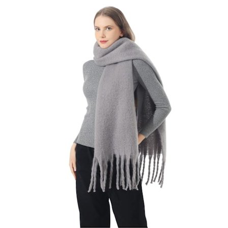 Stor farverig ternet halstørklæde varmt og vindtæt overdimensioneret halstørklæde kvast blødt og skånsomt efterår og vinter fortykket halstørklæde 