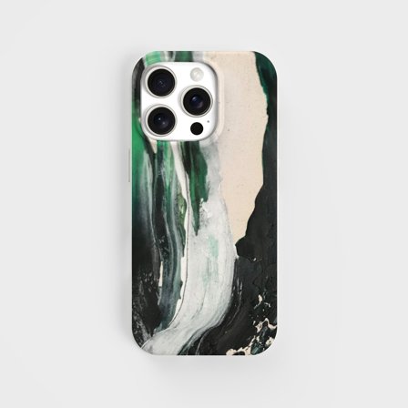 Eco-Friendly PLNTPRTCT Phone Case Teal Blush, Made with Plants, iPhone 16 Pro