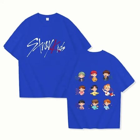 K-POP Stray Kids T-shirt Herr Dam Tryckt Högkvalitativ Bomulls T-shirt Kortärmad T-shirt Oversize T-shirts Toppar Kläder 4