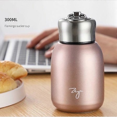 300ML Mote Mini Kaffe Vakuumflasker Nydelig Rustfritt Stål Termos Bærbar Reise Vannflaske Kopper