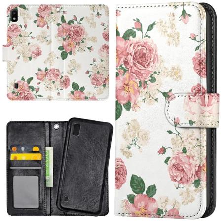 Samsung Galaxy A10 - Lommebok Deksel Retro Blomster