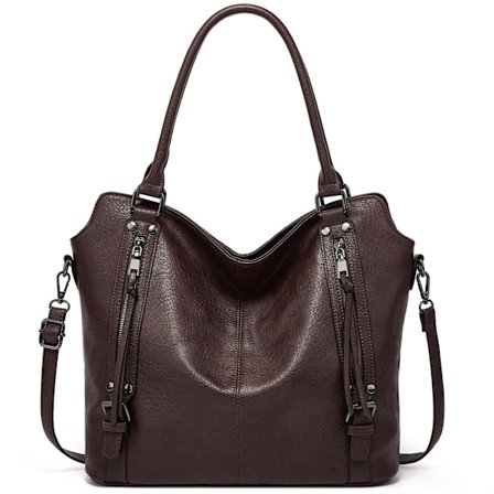 Skulderveske håndveske dame shopper skinnveske skulderveske