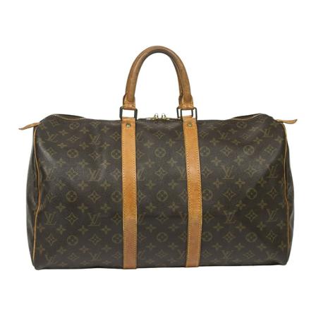 Louis Vuitton Vintage, Pre-owned Keepall Bruin, Dames, Maat:ONE Size