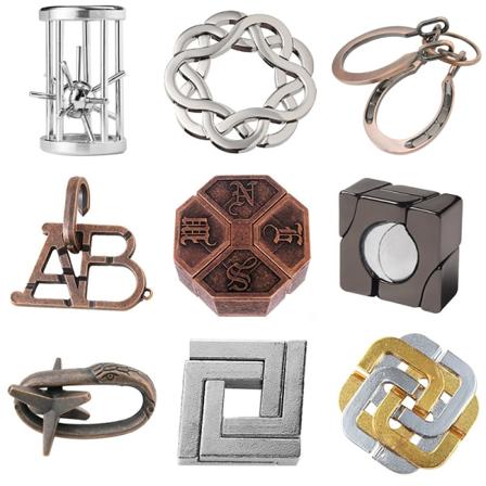 Zink-legering Opluknings-Burr-Puslespil Magisk Legering Uddannelsesmæssige Legetøj Streng Puslespil Intellektuel Looping-off Spænde Alloy-Shekou 