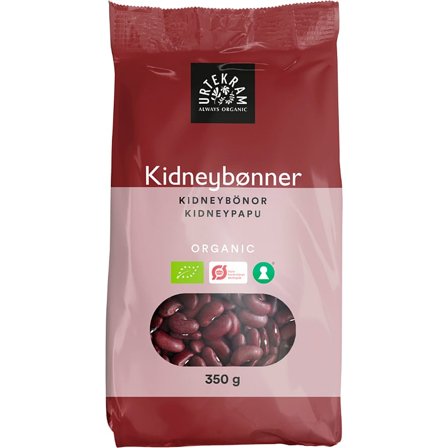 Urtekram Kidneybønner røde Ø 350 g, Helse & Madvarer, Pasta, Ris & Bælgfrugter, Bønner