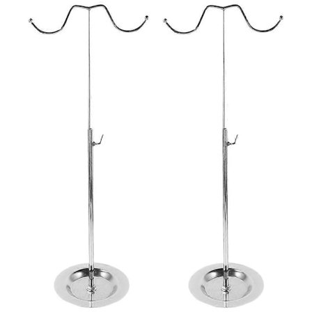 2 stk Justerbar Metall Håndveske Stativ Veske Display Stativ Bag Display Holder for Skrivebord