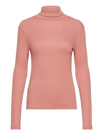 Arense Roll Neck Gots Pink Basic Apparel