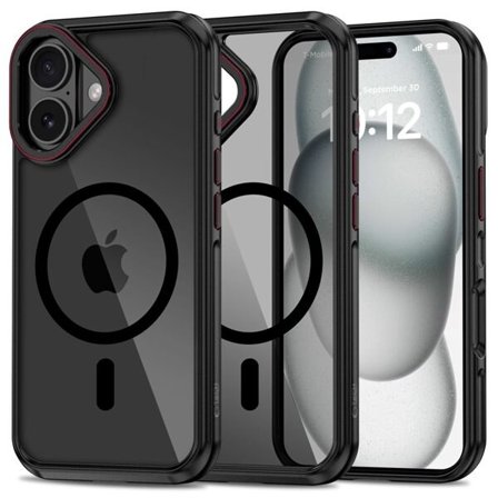 Tech-Protect MagHybrid MagSafe iPhone 16-etui - svart