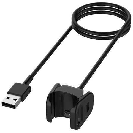 Lader for Fitbit Charge 4 & Fitbit Charge 3, Erstatningsladekabel Clip Cord Dock for Fitbit Charge 3 / Charge 4 Aktivitetsmåler