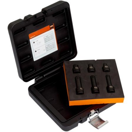 Bahco BBR201P6 Kraftbitspipesett 1/2" XZN, 6 deler, Håndverktøy