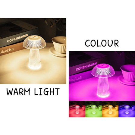 Mushroom Skrivebordslampe Nattlys FARGE