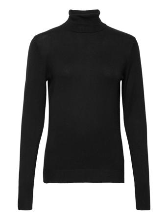 Vijeneve Rollneck L/S Knit Top/Su - Black Vila