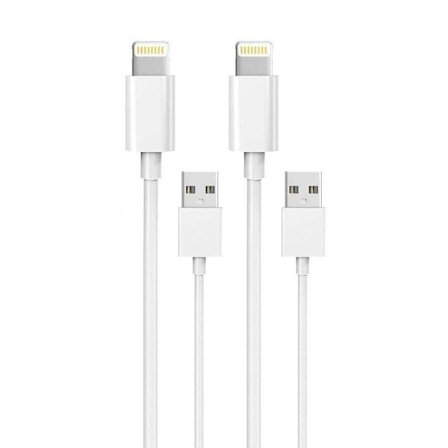 2-Pack 2M Lightning Oplader iPhone 13/12/11 / Xs / Max / X / 8/7/6/5 / SE