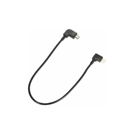 Datakabel för DJI Drone Fjärrkontroller, Portabel USB C till Micro USB Vinklad Anslutning för Kontroller till Mobil Enhet Anslutning (0,3m)