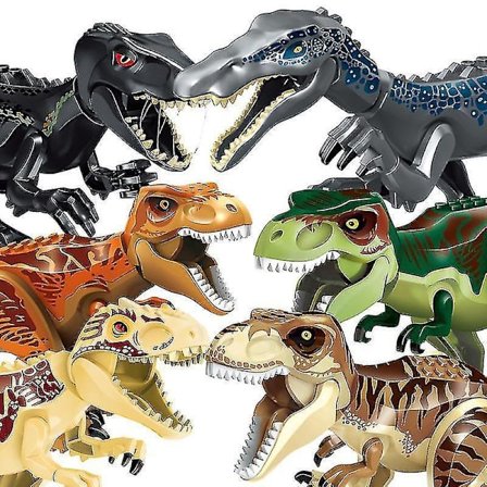 Large Building Blocks Assembled Educational Dinosaur Toys, A Variety Of Dinosaur Models