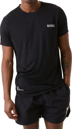 Björn Borg Men's Sthlm Active T-Shirt Men Short sleeved fitness sweater Black L