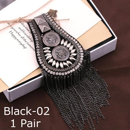 1 par brosch axel tofs Epaulett SVART 02 02