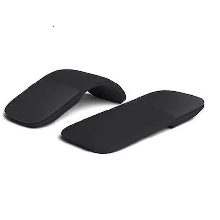 Microsoft Arc Mouse Bluetooth-mus for PC-bærbare datamaskiner Kompatibel med Windows Mac Chrome OS (tynn lett bærbar taktil) - Svart