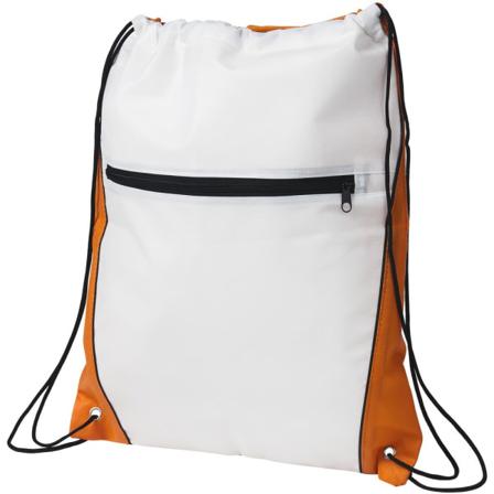 Bullet Contrast Non Woven Drawstring Ryggsäck One Size Vit/eller