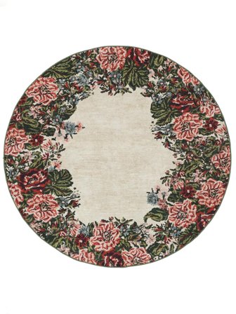 Eliza Washable Ø 200 Beige Round Cotton Rug