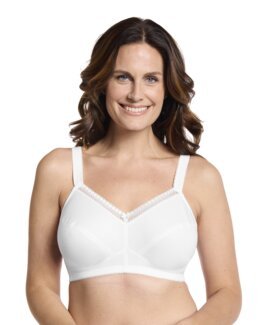 Bomulds-BH Hvid - C80 - Emilia