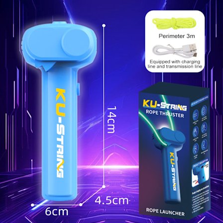 Självlysande slinga rep launcher, handhållen nyhet rolig LED, lasso dekompressionsenhet, självlysande repleksak, Födelsedagspresent julklapp