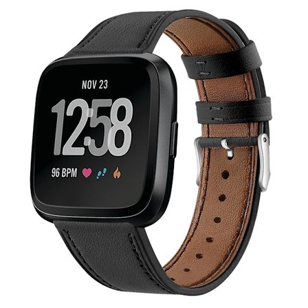 Svart Svart Armband kompatibelt med Fitbit Versa 2 / Fitbit Versa / Fitbit Versa Lite