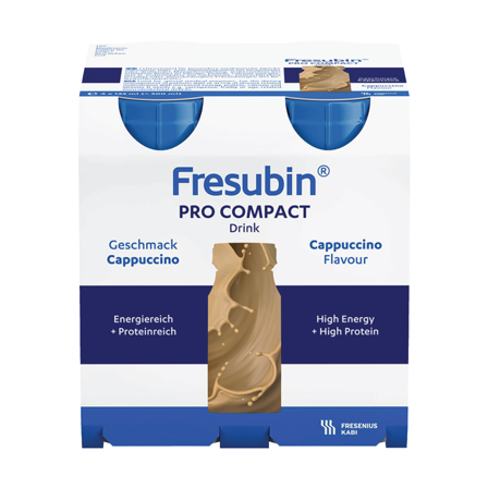 Fresubin Pro Compact Drink næringsdrikk, Cappuccino, 4x125 ml