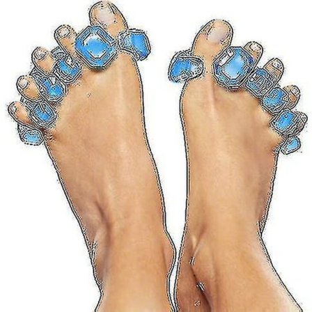 Yogatoes Gems Gel Toe Stretcher Toe Separator - Americas Choice för att bekämpa knystar, hammartår, mer!