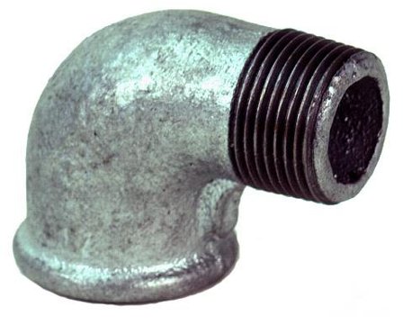 Gelia 3015145022 Rørvinkel 90°, galv, adusert, inv/utv gg G15x90°, Installasjon