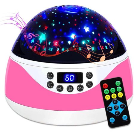 IC Nattlampa med musik & timer, Stjärnprojektor - Ljudmaskin för bebis