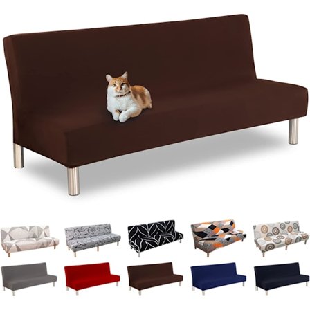 Sofaovertræk uden armlæn 3-personers universal stretch Clic C