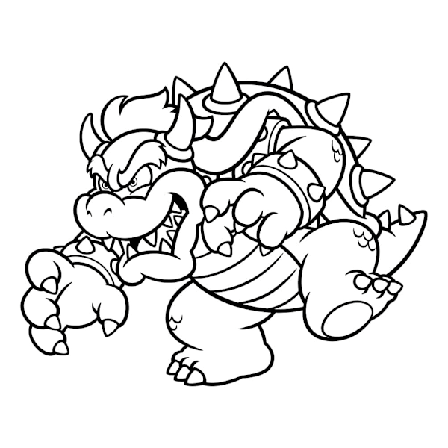 Väggdekor - Super Mario Bowser