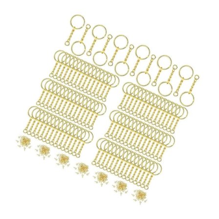 1/2/3/5 360 st Nyckelringar Ringar DIY Öppna Split Hoppa Ringar Silver Guld 16x15x2.0cm 1Set IC
