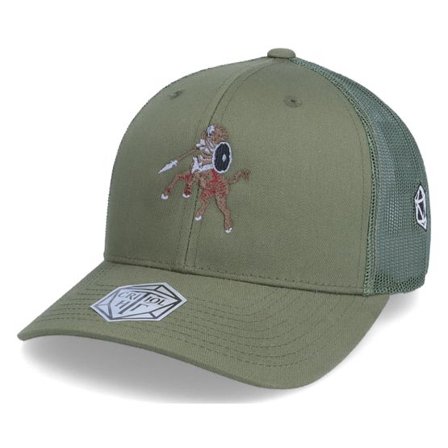 Critiql Hit - Grön trucker Keps - Centaur Viking D20 Olive Trucker @ Hatstore