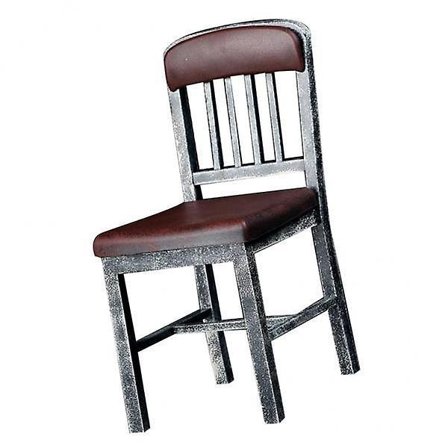 4x1/6 Mittakaavan Muovinen Metalliväri Tuolimalli 12 Tuuman Toimintahahmoille Ruskea