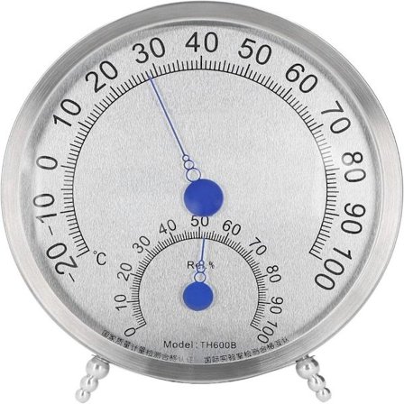 Analog Hygrometer inomhustermometer MED FÄSTE - spot försäljning