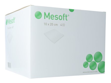 Mesoft Kompresser, Usteril, 10 x 20 cm, 200 stk.