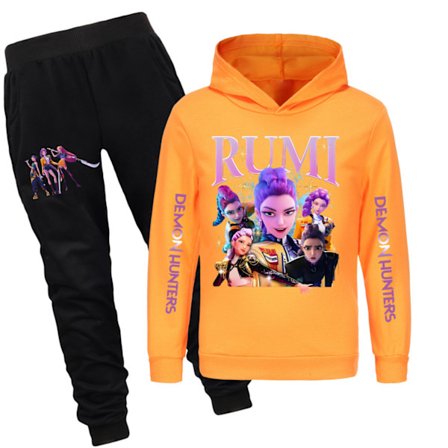 Kpop Heksejegere Barne Genser Hettegenser Bukse Sett