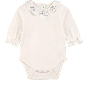 Tartine et Chocolat White Baby Body With Embroidered Collar 3 Years - Tops - 3 years - Purple