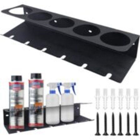 Sprayflaskeholder: Vægmonteret sprayflaskeholder, multifunktionel spraydåseholder, spraydåse opbevaringsstativ