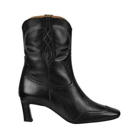 Dwrs, Lanzarote - Westernboots Zwart, Dames, Maat:42 EU,leer
