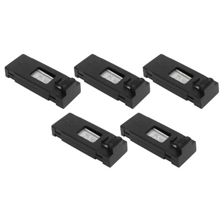 5st Drönarbatterier Litium 3.7V 1800mAh Fjärrkontroll Flygplansmodell Tillbehör med Laddningskabel