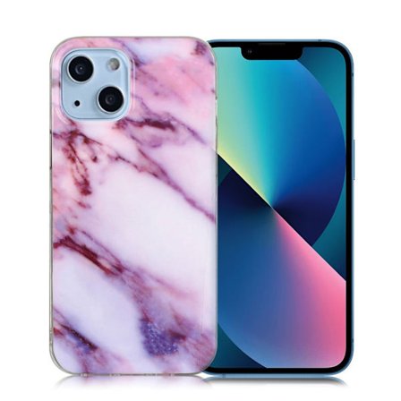 Marmormotiv iPhone 13 Mini skal - Lila