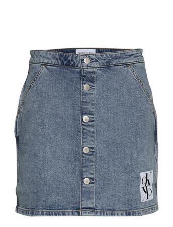 Button Down Utility Skirt Blue Calvin Klein Jeans